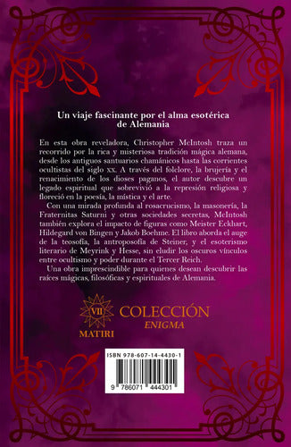 Libro Ocultismo Alemán, De Cristopher Mcintosh. Editorial Matiri, Tapa Blanda (2025)