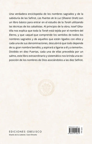 Las Puertas De La Luz De Rabbi Iosef Gikatilla Editorial Ediciones Obelisco Tapa Blanda En Español