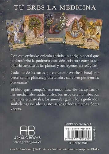 Oráculo Astrología Herbal, De Adriana Ayales., Vol. 1. Editorial Arkano Books, Tapa Blanda En Español