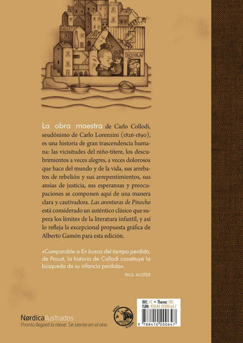 Libro Las Aventuras De Pinocho, De Collodi, Carlo. Editorial Nordica Libros S.l, Tapa Dura (2026)