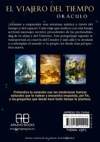 Oráculo Viajero Del Tiempo 44 Cartas Librito Arkano Books, De Isabel Sánchez Rivera. Editorial Arkano Books, Edición 1 En Español, 2024