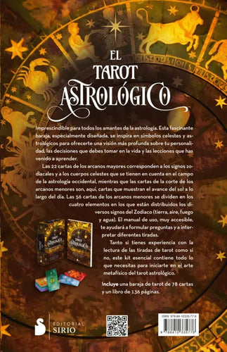 El Tarot Astrologico (libro+cartas), De Ahsan, Tania. Editorial Sirio, Tapa Blanda