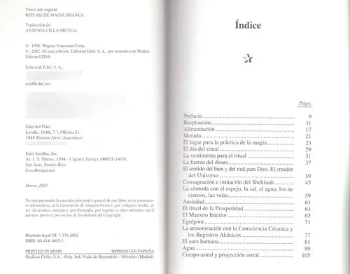 Libro Rituales De Magia Blanca
