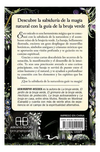 La Bruja Verde El Oraculo Abraza La Sabiduría Y La Intuición De La Magia Natural De Arin Murphy Hiscock Editorial Arkano Books Tapa Blanda, Edición 1 En Español 2025