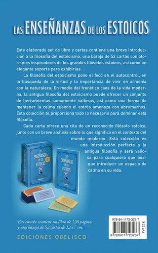 Las Enseñanzas De Los Estoicos - Estuche: Libro Más Cartas - Inspiraciones Diarias Para Encontrar La Paz Interior - De Michael Moore - Ediciones Obelisco