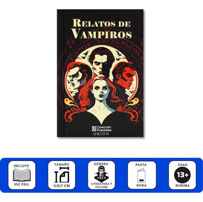 Libro Relatos De Vampiros - De Varios, Vol. 1. Editorial Emu, Tapa Dura (2025)