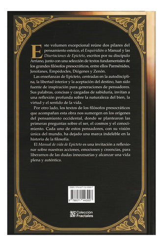 Epicteto Manual De Vida: Máximas Estoicas Para Ser Feliz, De Epicteto. Fractales, Vol. Único. Editorial Editores Mexicanos Unidos, Tapa Dura, Edición De Lujo En Español, 2025