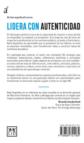 Libro Liderazgo Que Conecta, De Argüelles, Raúl, Vol. Sin Volumen. Editorial Lid México, Tapa Blanda (2026)