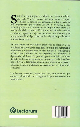 El Arte De La Guerra, De Tzu, Sun. Editorial Lectorum, Tapa Blanda, Edición 1 En Español