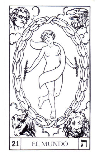 Tarot Para Colorear - Arcanos Mayores - 18 X 10 Cm