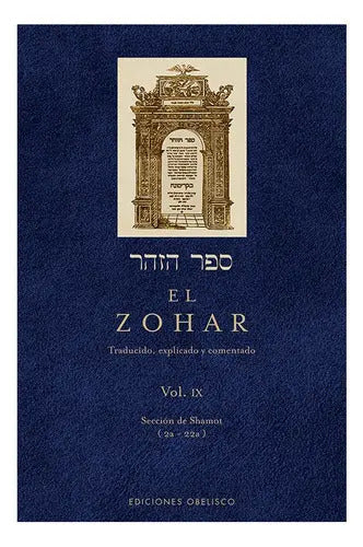 Libro Zohar Vol Ix, El, De Sin Autor. Editorial Obelisco, Tapa Blanda