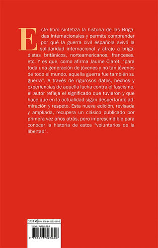 Breve Historia De Las Brigadas Internacionales, De Claret, Jaume., Vol. 1. Editorial Los Libros De La Catarata, Tapa Blanda En Español