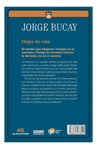 Hojas De Ruta De Jorge Bucay Editorial Océano En Español Color De La Portada Azul