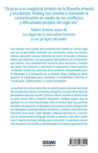 La Quietud Es La Clave - De Holiday, Ryan - Editorial Océano